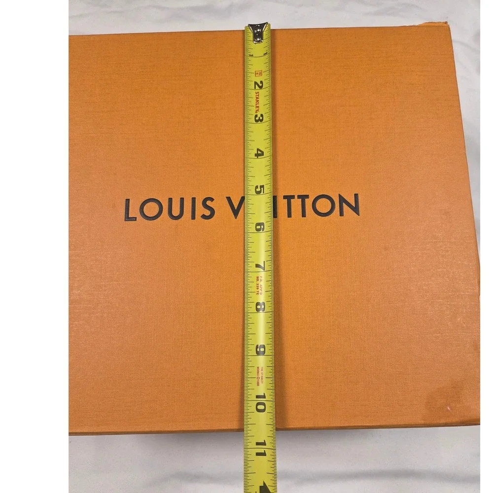 Authentic Louis Vuitton Storage Box Large Orange Magnetic Folding Luxury